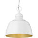 Holmes 1 Light 9 inch Matte White Mini Pendant Ceiling Light
